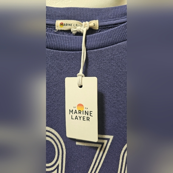 Marine Layer Vintage Terry 1976 Graphic Pullover Sweatshirt Women’s Size Small - Picture 7 of 13